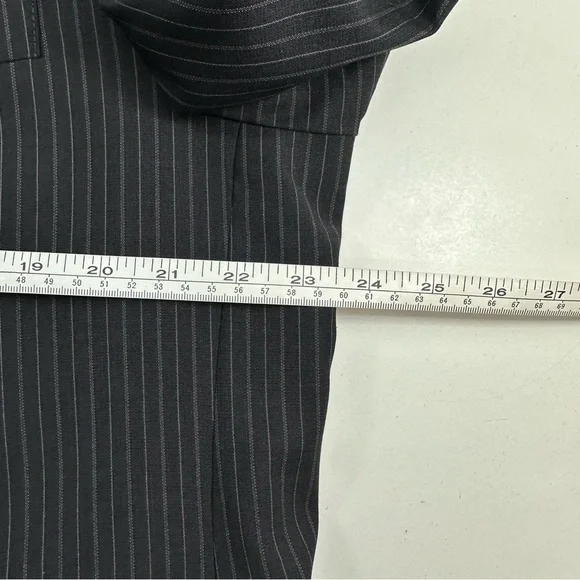 Andrew Fezza Worsted Wool Tonal Charcoal Gray Pinstripe Two-Piece Suit Mens 43S - Picture 9 of 15